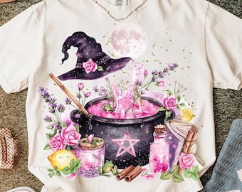 Pink Halloween Png, Halloween Witchy Shirt PNG, Funny Halloween Witch PNG, Halloween Png, Witchy Vibes Png, Girls Witch Png, Spooky season