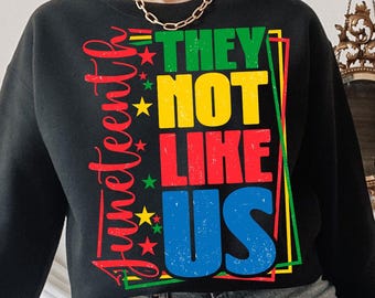 They Not Like Us SVG PNG, Juneteenth Black History Month, Black Lives Matter Shirt Design, 1865 Afro America Png, Juneteenth Map Sublimation