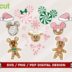 Pink Gingerbread Cookies SVG, Gingerbread svg, Pink Christmas svg, Christmas Png, Pink svg, Christmas SVG, Instant Download