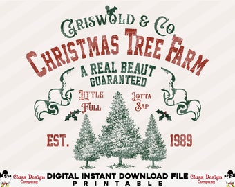 Christmas Tree Farm PNG, Family Christmas PNG, Christmas Movie PNG, Retro Christmas Png, Merry Christmas Png, Digital Download