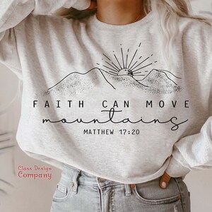Faith Can Move Mountains Png, Christian Gift Png, Faith Png, Jesus Png, Bible Verse Png, Minimal Christian Png Designs, Bible Verse Png image 4