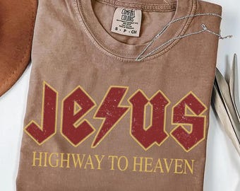 Jesus Highway to Heaven SVG - PNG, Christian Easter Png, Retro Easter Christian Jesus Shirt Design, Jesus Christian SVG, He is Risen Design