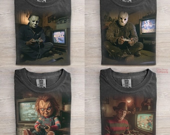 Halloween Horror Characters Png Bundle, Halloween Bundle PNG, Horror Movie Sublimation, Scary Movie Bundle, Horror Png, Horror Halloween Png