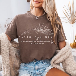 Faith Can Move Mountains Png, Christian Gift Png, Faith Png, Jesus Png, Bible Verse Png, Minimal Christian Png Designs, Bible Verse Png image 2
