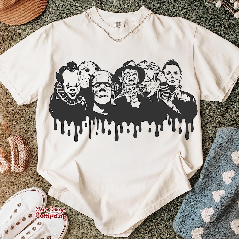 Halloween Horror Characters SVG, Halloween Shirt PNG, Horror Halloween, Halloween Horror movie Png, Scary Movie Png, 2025 Trendy Halloween