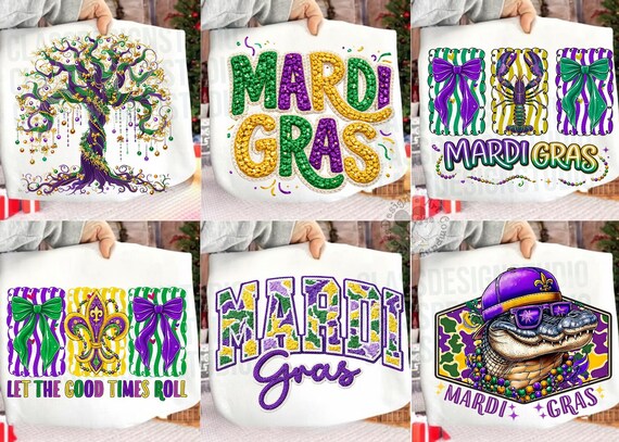 Mardi Gras PNG Bundle, Fleur De Lis Png, Louisiana Festival PNG Bundle, Mardi Gras Coquette Bow, Mardi Gras PNG, Digital Download