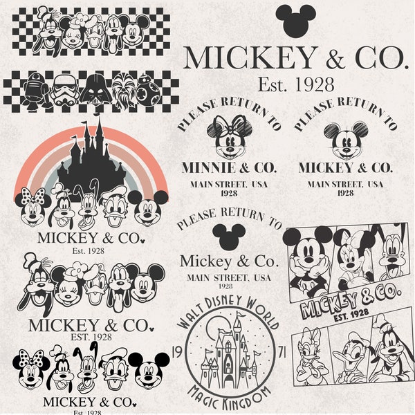 Mega Mickeyy & Friends SVG Bundle, Family Vacation png, Family Trip SVG, Vacay Mode Png, Magic Kingdom SVG, Mickeyy Png, Digital Download