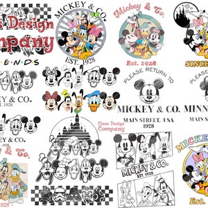 15+ Retro Mickeyy & Friends SVG Bundle, Family Vacation png, Family Trip SVG, Vacay Mode Png, Magic Kingdom SVG, Digital Download