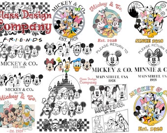 15+ Retro Mickeyy & Friends SVG Bundle, Family Vacation png, Family Trip SVG, Vacay Mode Png, Magic Kingdom SVG, Digital Download