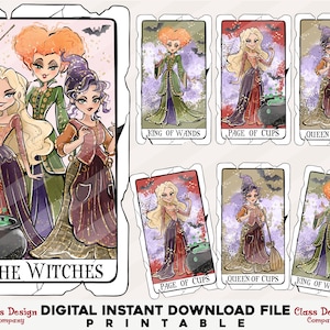 Halloween Tarot Png Bundle, Retro Halloween Png, Horror Tarot Card Png, Spooky Season Png, Trendy Halloween