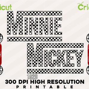 Bundle Checkered Mickeyy Svg Png, Instant Download Printable Design Svg For Cricut Cutting File Vinyl Cut File