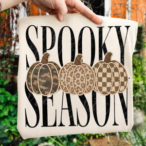 Retro Patchwork Pumpkins PNG, Checkered Pumpkin Design, Trendy Fall PNG, Halloween Design, Sublimation Design
