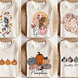 TRENDY Retro Fall Bundle, Retro Fall PNG, Retro Halloween Png, Groovy Sublimation PNG, Pumpkin Season Png, Fall Vibes Png, Digital Download