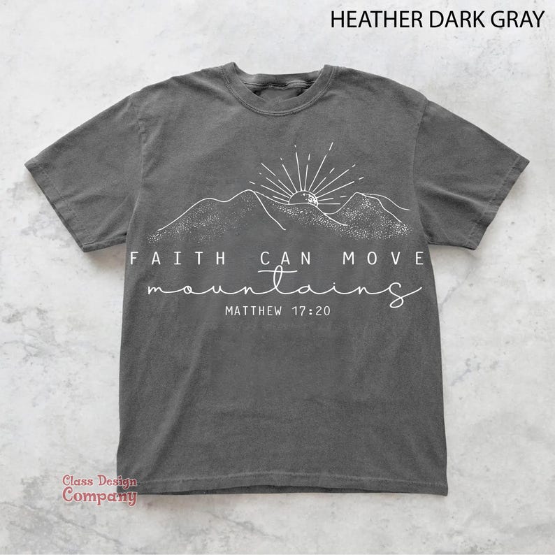 Faith Can Move Mountains Png, Christian Gift Png, Faith Png, Jesus Png, Bible Verse Png, Minimal Christian Png Designs, Bible Verse Png image 3