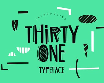 Thirty One Font, Modern Font, Handwritten Font, Personal Display Font, Calligraphy Font, Elegant Font, Procreate Font, Logo Font