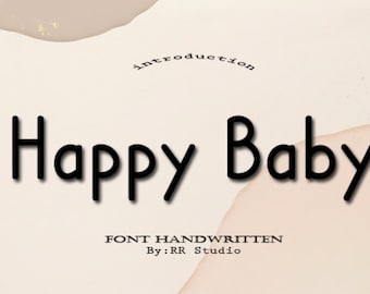 Happy Baby Font, Unique Handwritten Font, Classic Serif Font, Retro Calligraphy Font, Charming Font, Elegant Font, Procreate Font