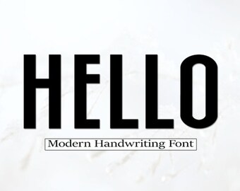 Hello Font, Unique Handwritten Font, Classic Serif Font, Retro Calligraphy Font, Charming Font, Elegant Font, Procreate Font