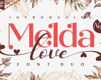 Melda Love Font, Handwritten Font, Note Font, Modern Font, Branding Font, Fonts, Cricut Font, Beautiful Font, Display Font, Calligraphy Font