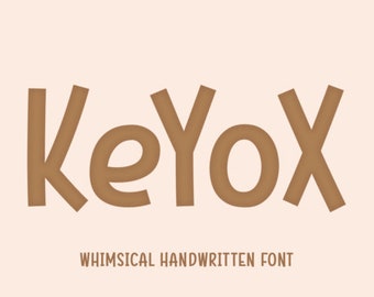 Keyox Font, Cute Font, Cricut Font, Casual Font, Modern Font, Crafter Font, Beautiful Font, Procreate Font, Vintage Font, Retro Font