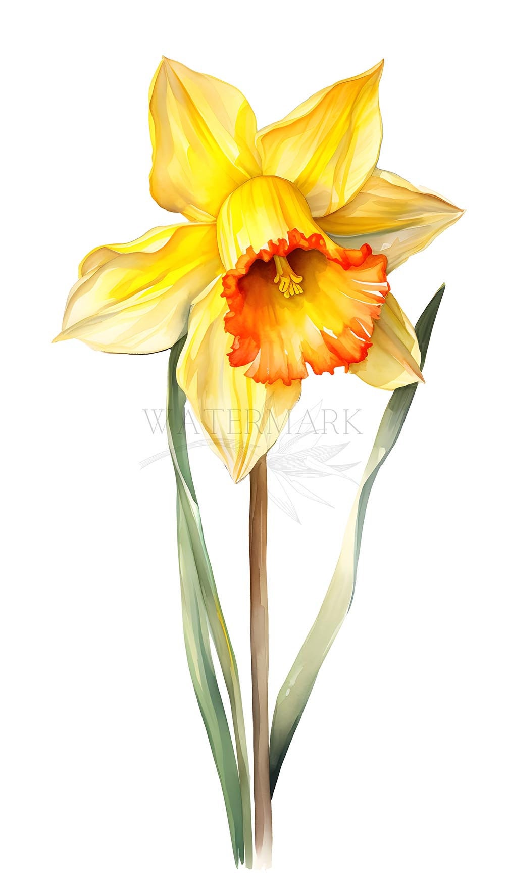 Daffodil Illustration Clipart Bundle PNG SVG JPG Wedding - Etsy UK