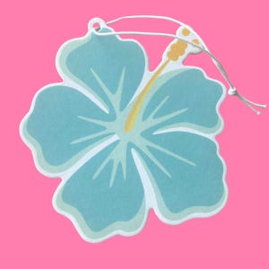 Blue Hibiscus, Car Freshie | Hawaii Freshener | Hanging Air Freshener