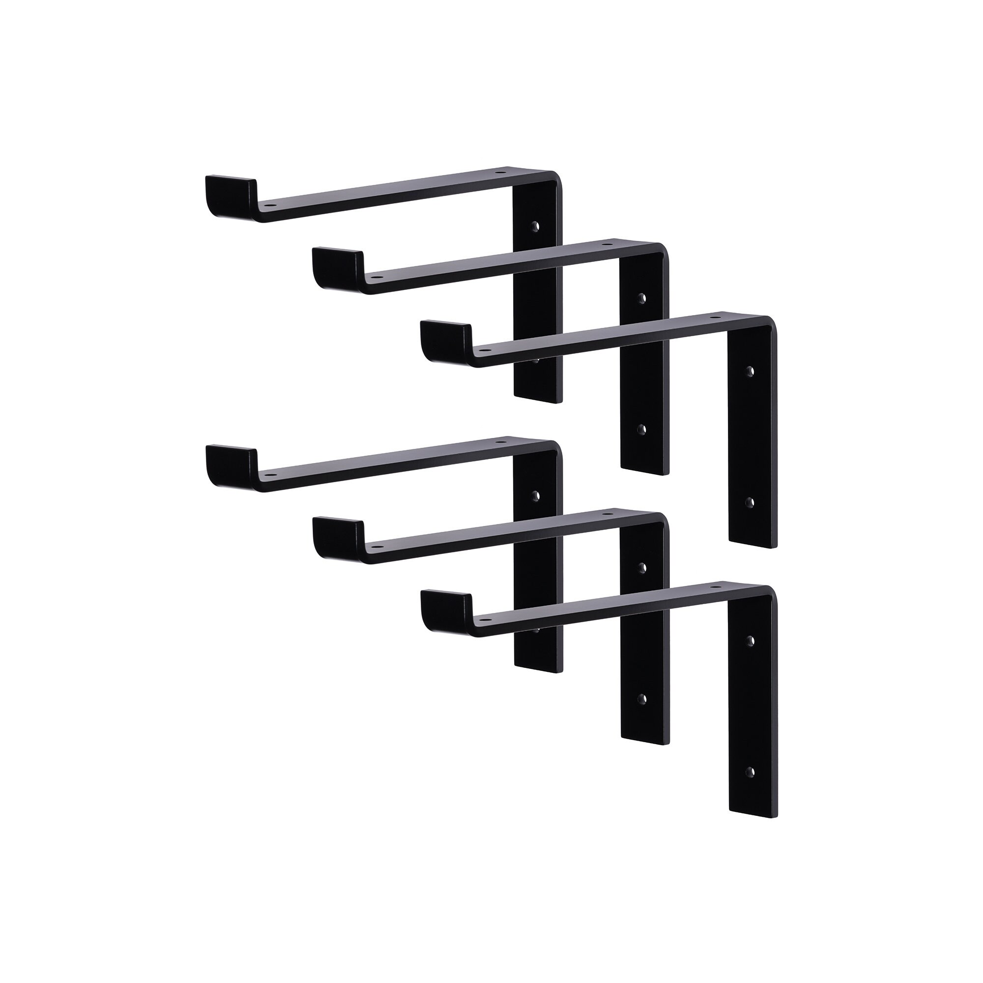 Shelf Bracket 6 Pack, Shelving Brackets, Floating Shelf Bracket, Metal