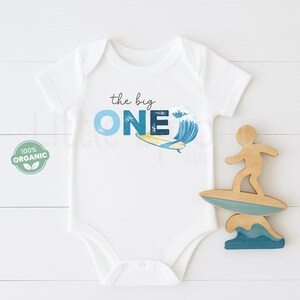 Nautical First Birthday Baby Onesie®: Surfing Beach Outfit