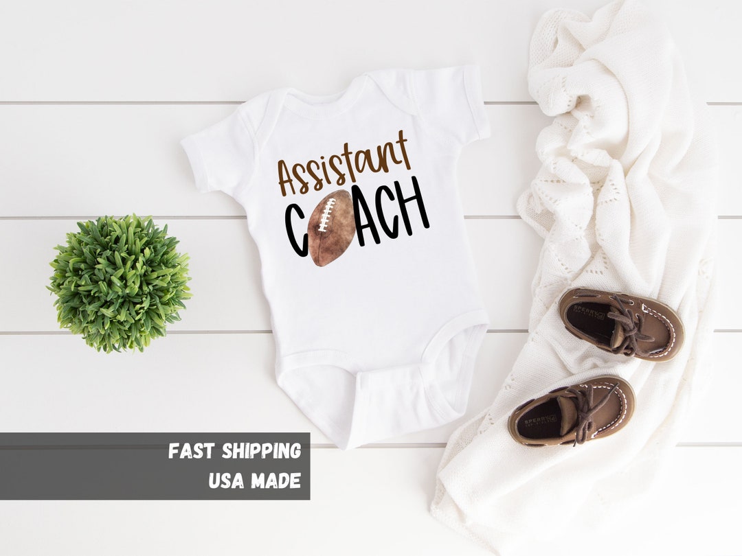 Assistant Coach Onesie® Football Onesie® Football Baby Gift Etsy