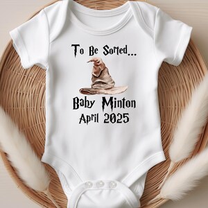 To Be Sorted Pregnancy Announcement Onsie® | HP Onsie® | Sorting Hat Onesie® | Baby Shower Gift
