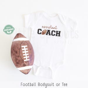 Assistant Coach Football Onesie®: Organic Cotton Baby Bodysuit