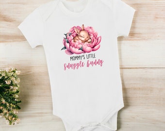 Mommy's Little Snuggle Bunny Onesie®, Easter Bunny Onesie®, Bunny Baby Outfit, Bunny Easter Outfit, Baby Easter Outfit, Baby's First Easter