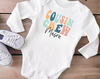 Cousin Crew Onesie®,  Boho Cousins Kids Name Shirt, Personalized Family Onesie®