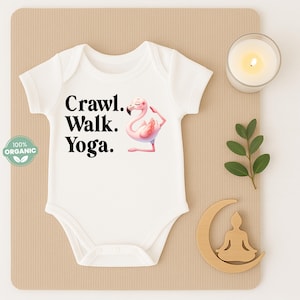 Yoga Baby Onesie®: Happy Baby Pose, Organic Cotton Gift