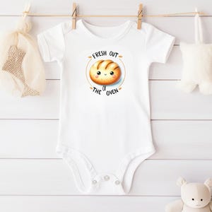 Fresh Out of the Oven Onesie®, Pregnancy Reveal Onesie®, Food Baby Onesie®, Baby Gift