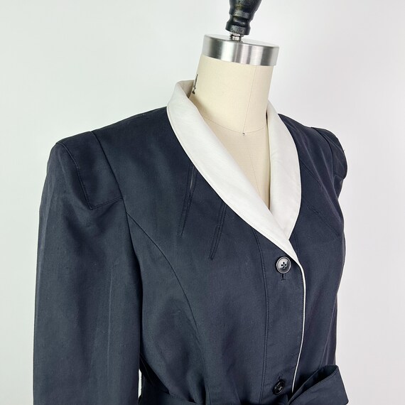 1960's Navy Trenchcoat S - image 3