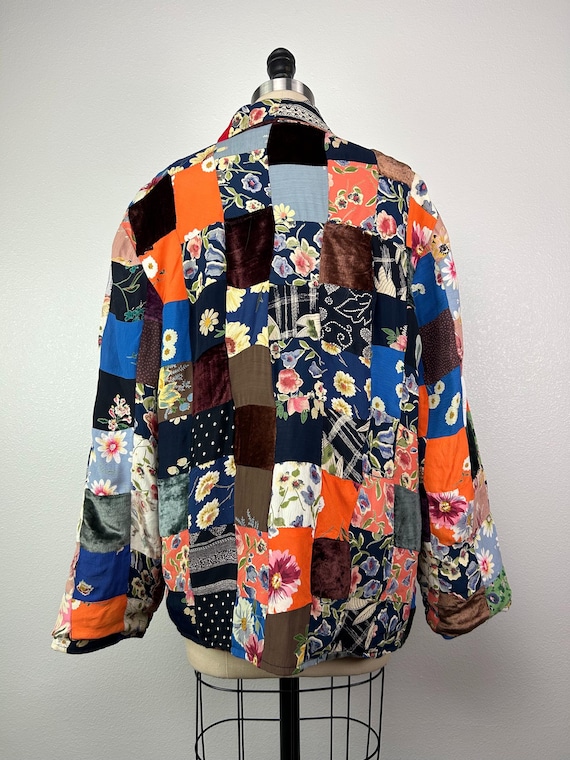 1990's Patchwork Quilt Jacket - image 3