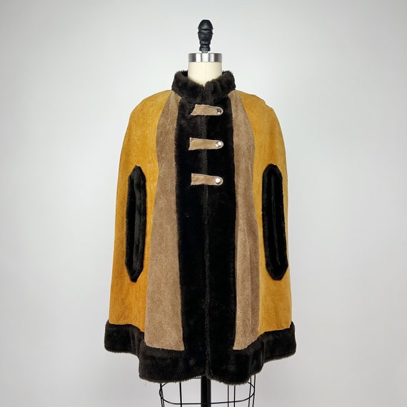 1970's Suede Poncho OS - image 1