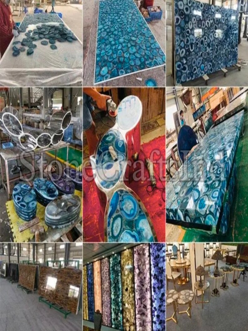 White Quartz Dining Table Top Natural White Crystal Quartz Etsy