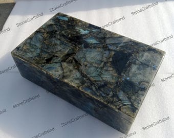 ヴィンテージ インコレイストーン ジュエリーボックス アート 小物入れ