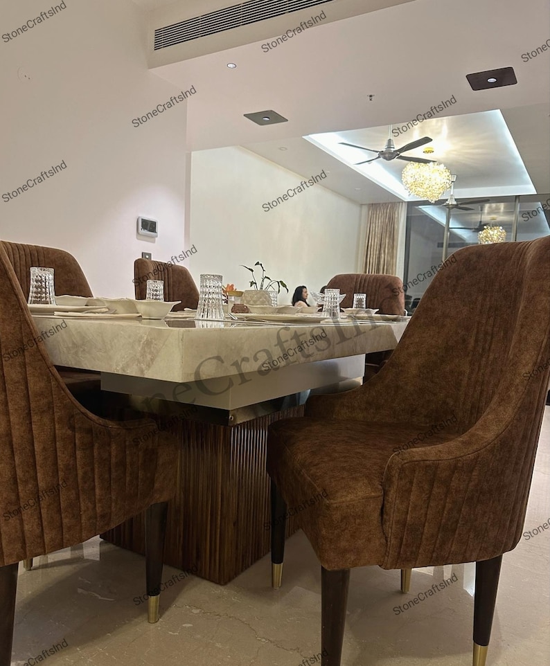 White Quartz Dining Table Top, Natural White Crystal Quartz Living Room