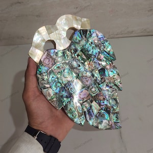 Vassoio da portata decorativo in conchiglia di abalone, vassoio in madreperla, vassoio da tavolo e centrotavola unici, vassoio da portata in pietra semipreziosa con lavorazione casuale