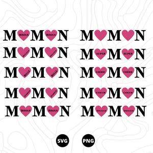 fête des mère SVG, Maman SVG, Famille SVG, Téléchargement svg, png, scanncut, cricut