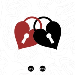Saint valentin SVG, Coeur SVG, Amour SVG, cadenas coeur, Téléchargement svg, png, scanncut, cricut