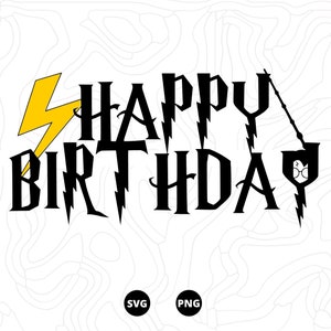 Happy birthday,Harry, gâteau, png, svg, téléchargement