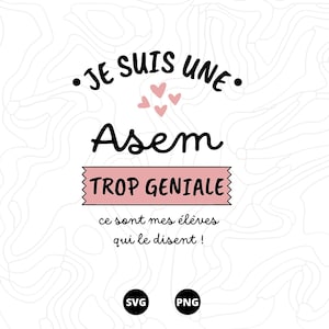 Thank you Asem SVG, Thank you SVG, Atsem d'ecole SVG, Download svg, png, scanncut, cricut