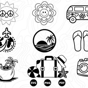 Vacances SVG, summer SVG, plage SVG, Téléchargement svg, png,pdf, scanncut, cricut