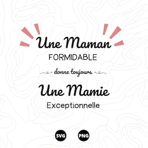 fête des mère SVG, Maman SVG, Famille SVG, Téléchargement svg, png, scanncut, cricut