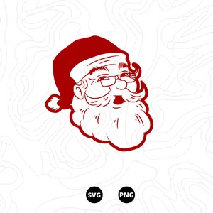 Père Noël SVG, Noël SVG, fichiers SVG, Téléchargement, png, numérique svg