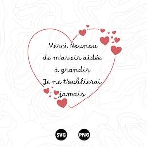 Thank You Nanny SVG, Thank You SVG, School Nanny SVG, Download svg, png, scanncut, cricut
