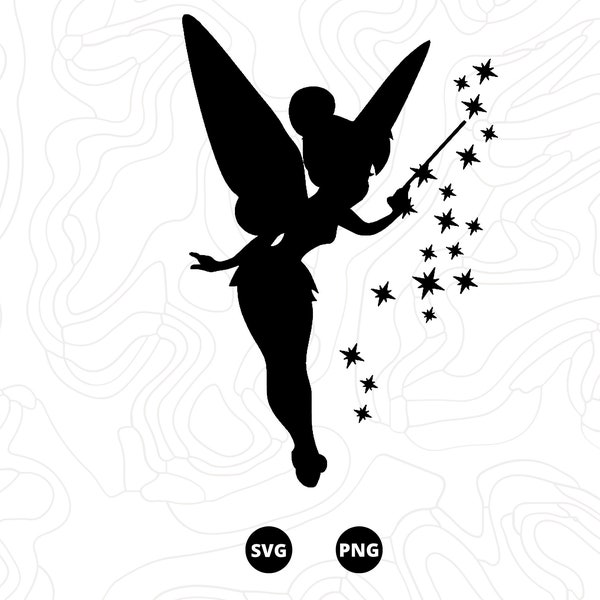 Fairy Tinker Bell SVG, Fairy SVG, SVG Magic Wand, Download svg, png, scanncut, cricut